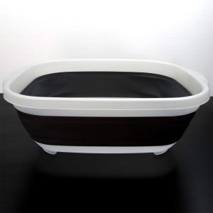 Collapsible Foot Basin for Ionic Foot Detox Folding Feet soaking tub | Soaking Feet Bucket Suitable for Family spa Pedicure, can Save Space (black)