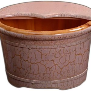 Wood Foot Tub Foot Spa Bath Wooden Foot Tub, Foot Spa, Wooden Foot Tub, Pedicure Footbath, Pedicure Bucket Foot Bath Spa Bowl for Feet Stress Relief