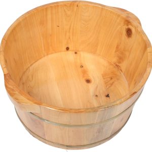 Wooden Foot Bath Tub for Soaking Feet Durable Solid Foot Soaker with Traditional Aesthetics for Relaxation and Foot Care Routine