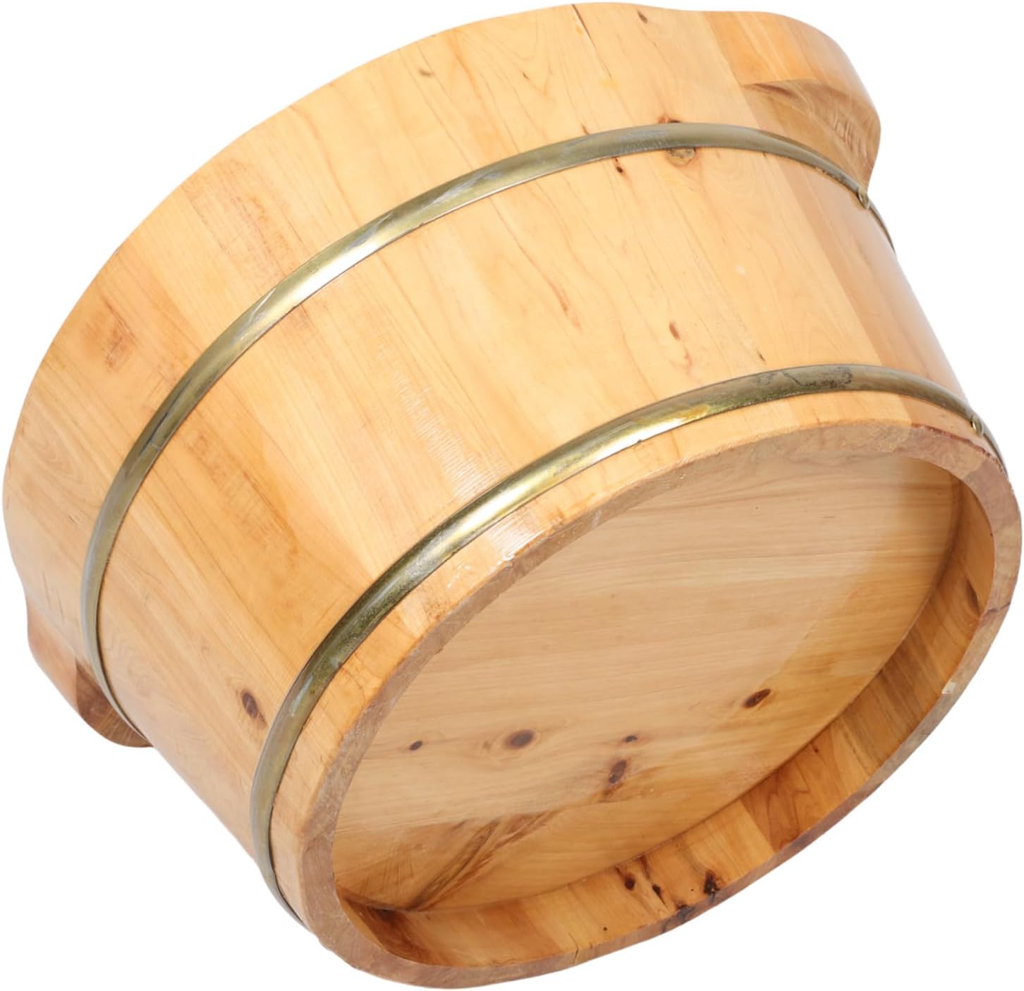 Wooden Foot Bath Tub Ergonomic Design Spacious Interior Durable Solid Construction Elegant Finish for Home Relaxation for Foot Soaking